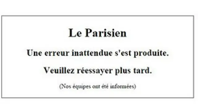 ل‌پاریسین از وب‌سایت‌هایی است که مورد حمله قرار گرفته است