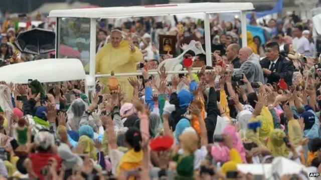 پوپ فلپائن میں پورے دن رہیں گے جہاں ان کے ایشیا کے چھ روزہ دورے کا اختتام ہوگا
