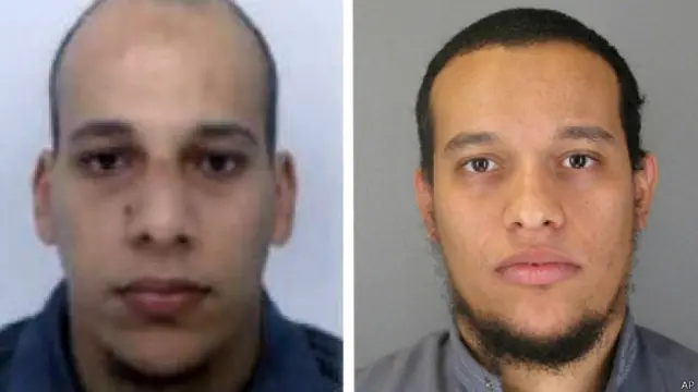 Cherif Kouachi (phải) một trong hai kẻ tấn công tòa báo Charlie Hebdo