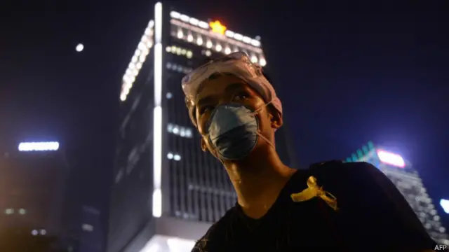 香港占中示威者