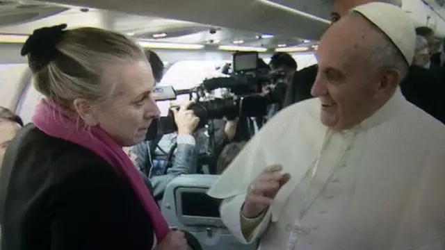 69号记者与教皇见面