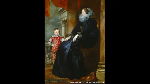 Антонис ван Дейк, "Генуэзская аристократка с сыном", 1626