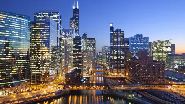 Bầu trời đêm Chicago