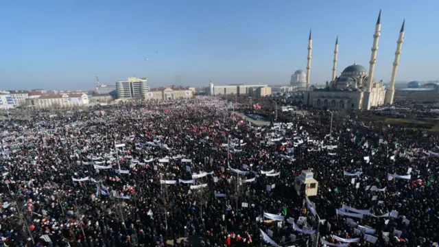 Unjuk rasa di Grozny