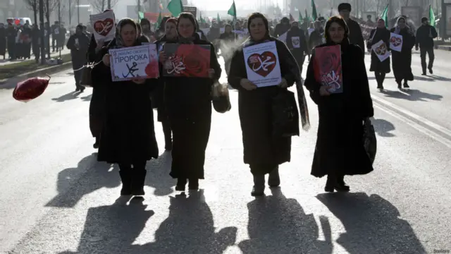 Unjuk rasa di Grozny