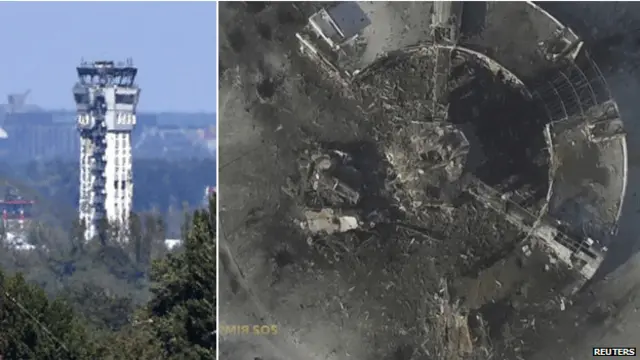 دونیتسک میں گذشتہ ہفتے سے شہر کے ہوائی اڈے پر کنٹرول کے لیے لڑائی جاری ہے