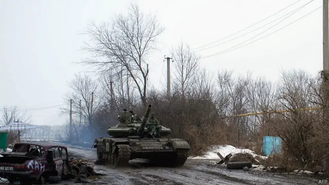 Donetsk'de tanklar
