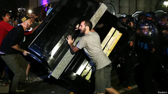 Manifestantes Buenos Aires
