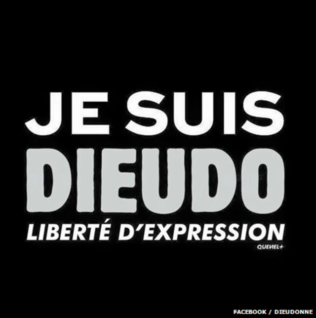 دیودونه بعد از بازداشت به همان برچسب "من شارلی هستم" متوسل شد که هوادارانش را بسیج کند