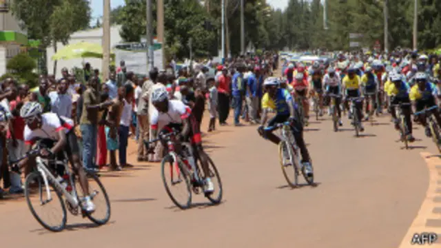 El equipo de ciclismo de Burundi