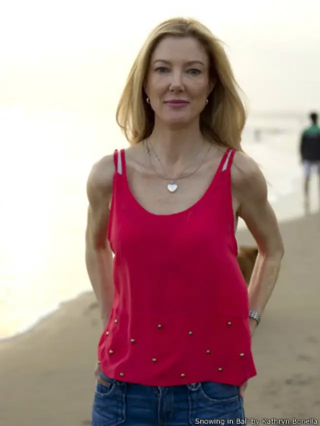 A escritora Kathryn Bonella