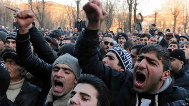 Демонстрация в Гюмри