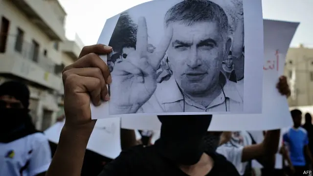 دخل رجب السجن عدة مرات في البحرين