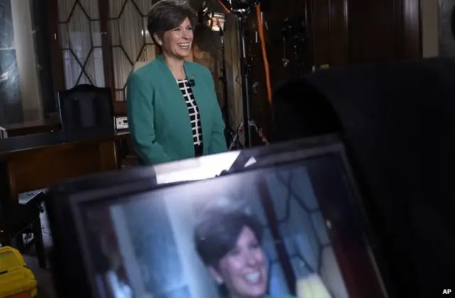 共和黨愛荷華州聯邦女參議員瓊妮•厄恩斯特彩排回應國情咨文演說（20/1/2015）