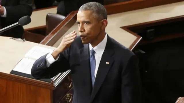 ජනාධිපති ඔබාමා එක්සත් ජනපද කොන්ග්රසයේ වාර්ෂික සභාව අමතමින්