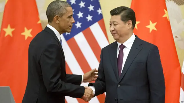 习近平曾在2014年11月与奥巴马在北京会晤。