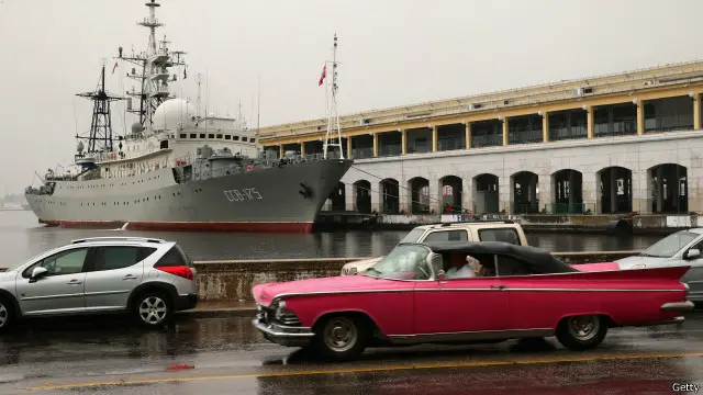 تقوم السفن الروسية بزيارات منتظمة إلى كوبا