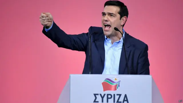 Syriza'nın lideri Aleksis Tsipras 41 yaşında. 