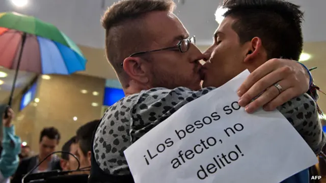 Manifestación pro gay en Colombia