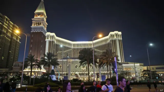 澳門大賭場和遊客