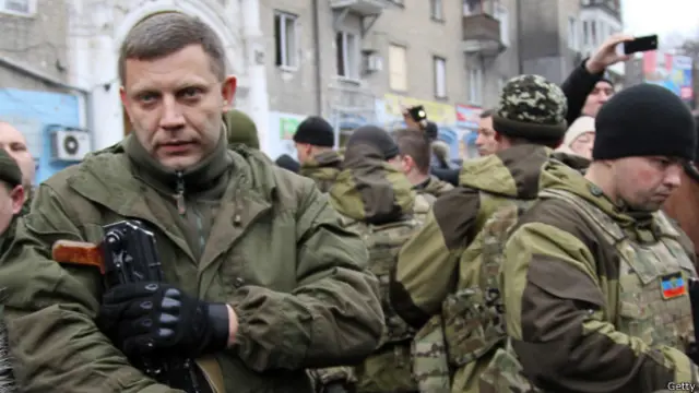 El líder rebelde Alexander Zakharchenko