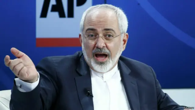 وزیر امور خارجه ایران در یکی از نشست‌های روز جمعه در داووس