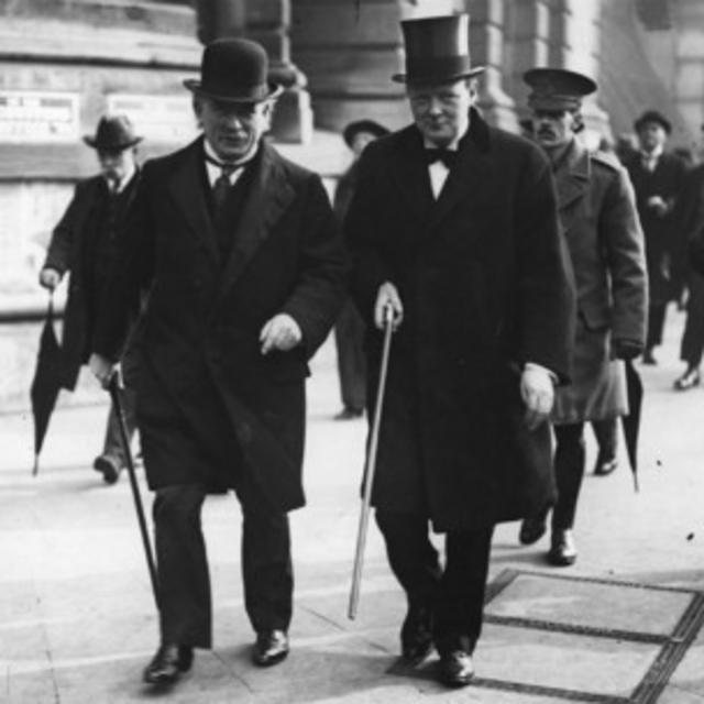 David Lloyd George y Winston Churchill en 1915, cuando los estándares políticos eran otros.