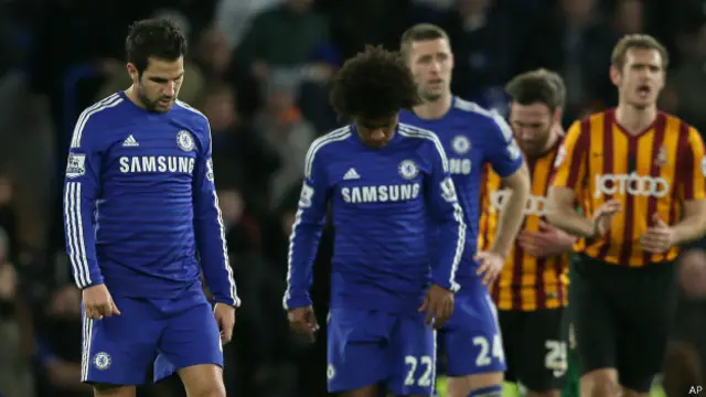 چیلسی کے مینیجر ہوزے مورینہو نے کہا ہے کہ وہ چوتھے راؤنڈ میں اپنی ٹیم کی اس شکست پر ’پشیمان‘ اور ’شرمندہ‘ ہیں