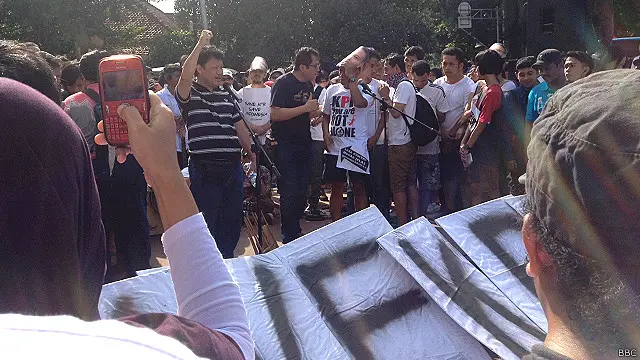 Aksi dukungan terhadap KPK juga ditunjukkan mantan pimpinan KPK sebelumnya.