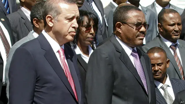 يقوم الرئيس التركي بجولة افريقية زار خلالها ايضا اثيوبيا