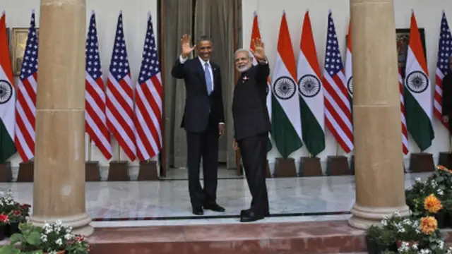 حیدرآباد ہاؤس میں دونوں رہنماؤں کی بات جاری ہے جہاں دونوں نے ساتھ میں لنچ کیا۔