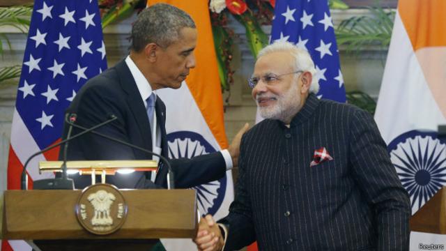 Barack Obama y Narendra Modi