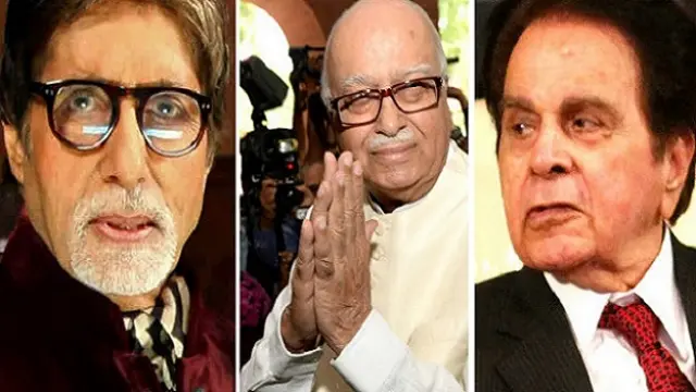 لال کرشن اڈوانی، دلیپ کمار اور امیتابھ بچن سمیت نو افراد کو پدم وبھوشن ایوارڈ دیا گیا ہے 