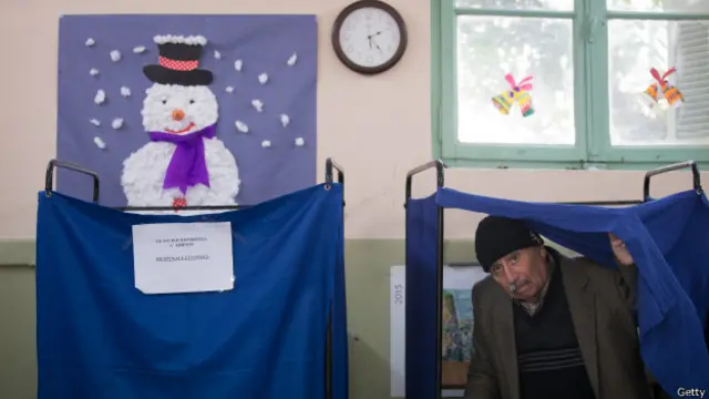 На избирательном участке