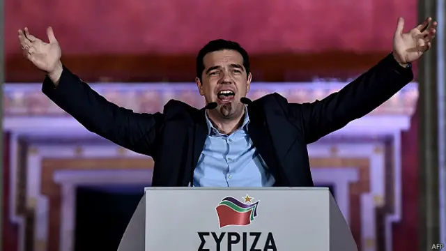 齊普拉斯在雅典發表勝利演說（25/1/2015）