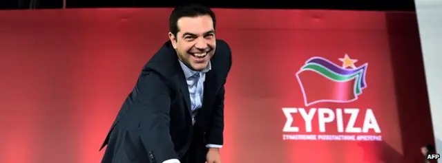 齊普拉西在競選集會上（22/1/2015）