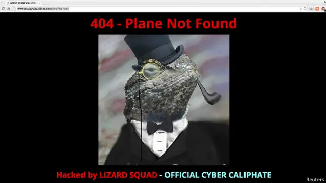 Página de Malaysia Airlines hackeada