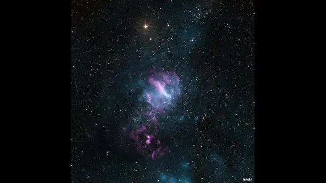 MSH 11-62. Raio X: NASA/CXC/SAO/P.Slane et al; Optical: DSS; Radio: CSIRO/ATNF/ATCA