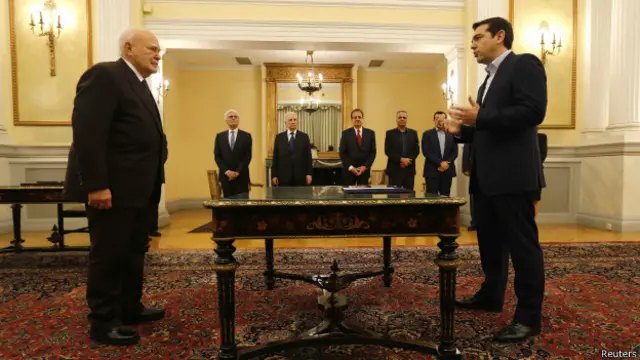 希腊新总理宣誓就职