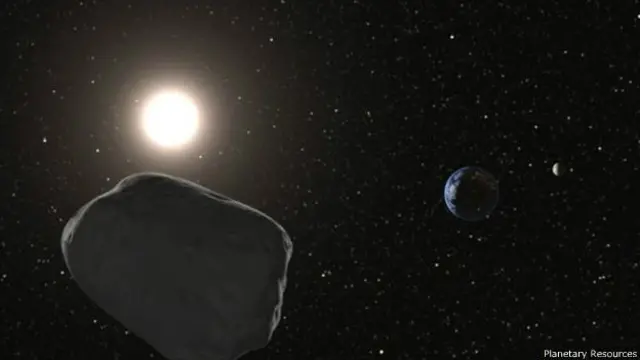 Interpretación artística del asteroide