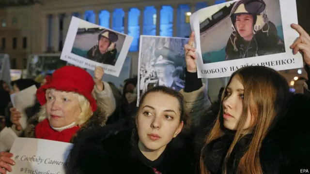 Акция в поддержку Савченко в Москве