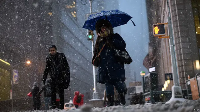 Tormenta de nieve en NY