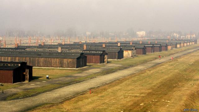 Vista aérea de Auschwitz