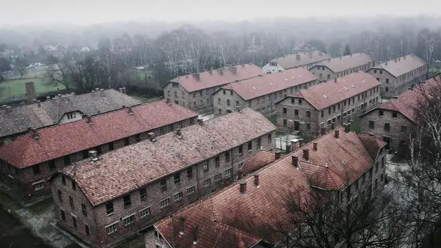 صورة جوية لمعسكر أوشفيتز اليوم