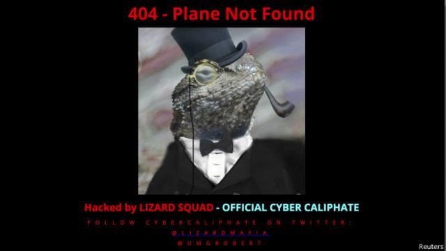 Lizard Squad en el sitio de Malaysia Airlines