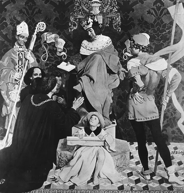 Juan Caboto ante el rey Enrique VII