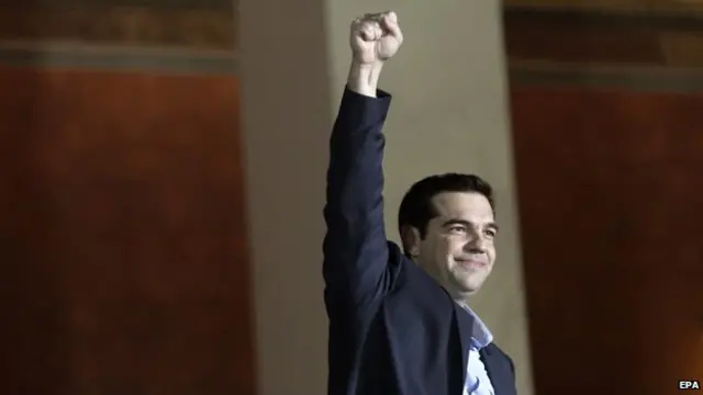 الکسیس سیپراس، رهبر حزب پیروز سیریزا