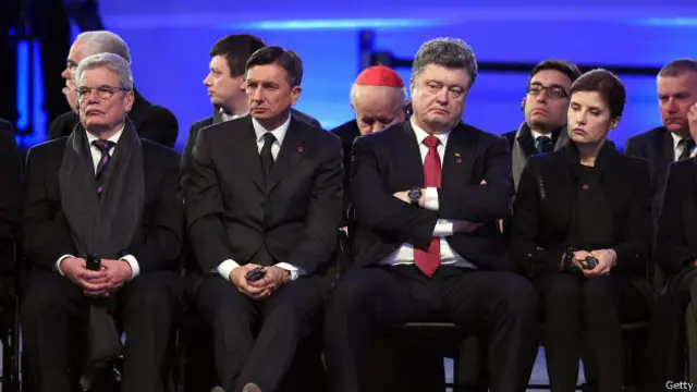 Европейские лидеры в Освенциме