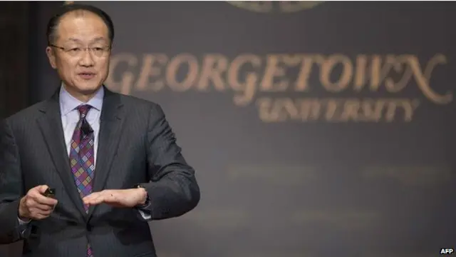 Le président de la Banque mondiale, Jim Yong Kim, s'exprimait à Georgetwon University, à Washington aux Etats-Unis