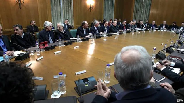 همزمان با نخستین جلسه کابینه جدید یونان شاخص سهام در بورس آتن سقوط کرده است